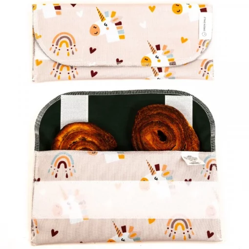 Svačinová kapsa dvojrohlík Jednorožci